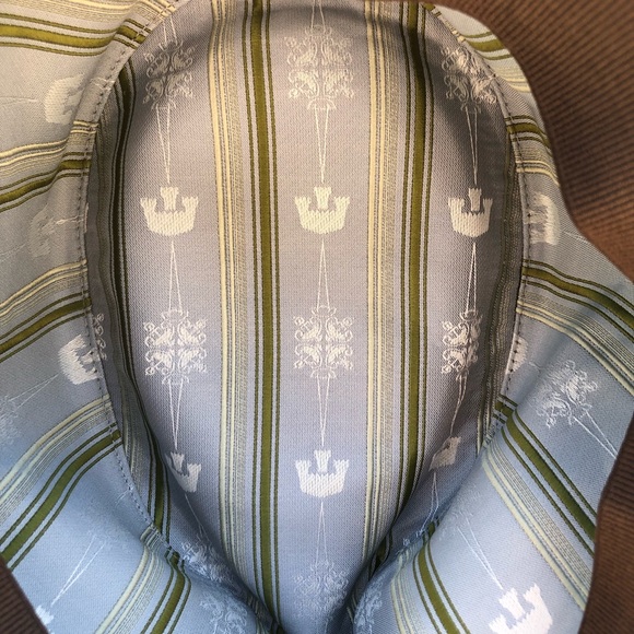 Goorin Bros Light Mint Green with Brown/Grey Striping Cotton Fedora S - Picture 6 of 9